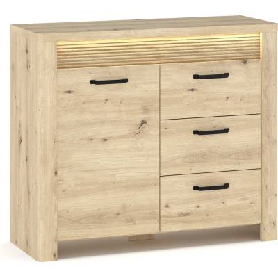 Mebelbos Moris se třemi zásuvkami a LED osvětlením MSBP-111-KOM_1D3S-139-01