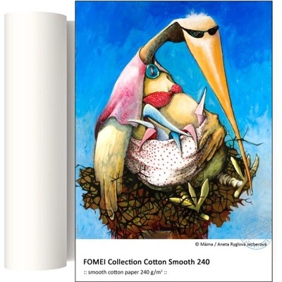 FOMEI Collection Cotton Smooth, 111,8cm x 12m, 1 role, 240 g/m2