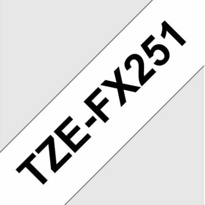 TZE-FX251, čierna tlač na biele, šírka 24 mm TZEFX251