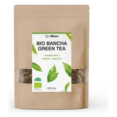 GymBeam Bancha organický zelený čaj 50 g