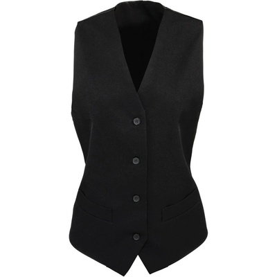 Premier Workwear dámská vesta se saténovými zády černá