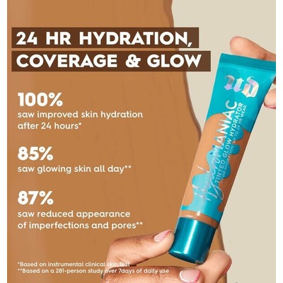 Urban Decay Hydromaniac Tinted Glow Hydrator hydratačný penový make-up so vzácnymi olejmi 80 35 ml