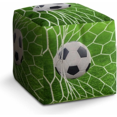 Sablio Taburet Cube Fotbalový míč v bráně: 40x40x40 cm