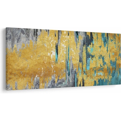 Obraz - Zlatý design, jednodielne 250x125 cm