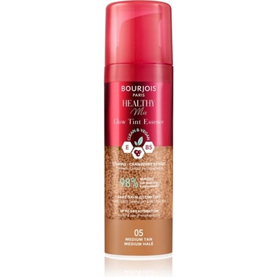 Bourjois Paris Healthy Mix Clean & Vegan Glow Tint Essence hydratační a tónující esence 05 Medium Tan 30 ml