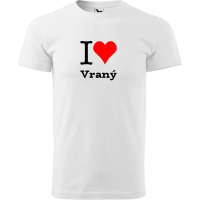 Tričko I love Vraný bílé – Hledejceny.cz