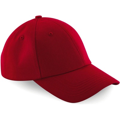 Beechfield B 59 Authentic 6 panelová baseballová COT53005924899-classic red Červená