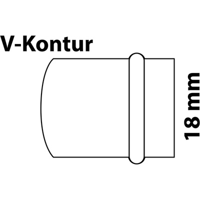Koncová krytka Kirchhoff CU 1 pouzdro polotovar 18 mm