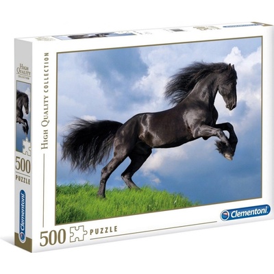 Clementoni 35071 Černý kůň 500 dílků
