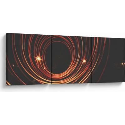 Obraz abstraktných liniek, trojdielne 150x50 cm
