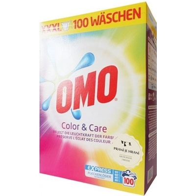 Omo Color & Care prášek na barevné prádlo 6,5 kg 100 PD