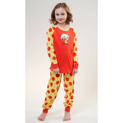 Vienetta Kids dětské pyžamo Kuře červená