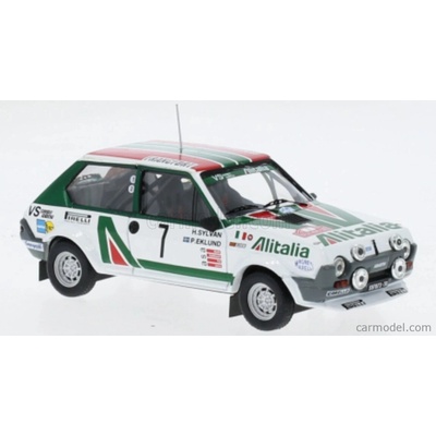 Ixo-models Fiat Ritmo 75 Abarth Alitalia night Version N 7 Rally Montecarlo 1979 Per Eklund Hans Sylvan Bílá Zelená Červená 1:43
