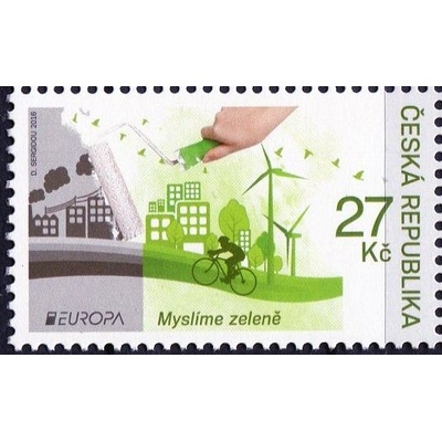 Česká pošta (2016) č. 884 ** - Česká republika - EUROPA - Myslíme zeleně