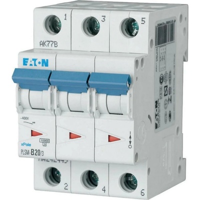 Eaton jistič 3P B 20A 10kA AC PLSM B20/3-MW 242449