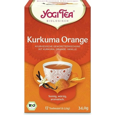 Yogi Tea Kurkuma Orange Turmeric Tea kurkuma, pomaranč a vanilka 17 x 2 g