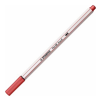 Stabilo Pen 68 brush hrdzavá červená