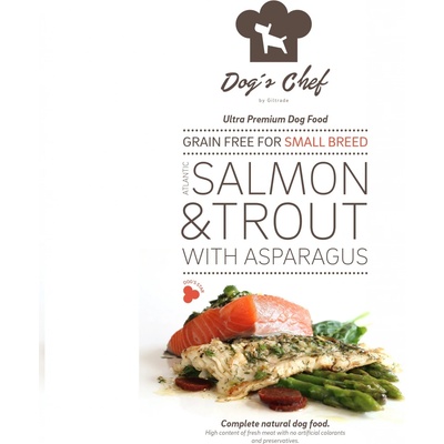 Dog's Chef Atlantic Salmon & Trout with Asparagus for Small breed 6 kg