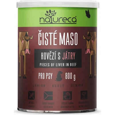 Natureca Adult hovädzie s pečeňou 800 g