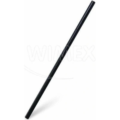 WIMEX Slámky černé JUMBO bio-kompozit 8 mm x 24 cm 100 ks 40619