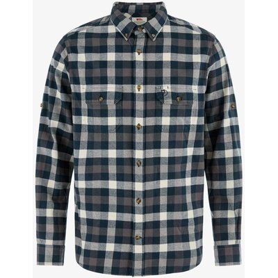 Fjällräven Skog relaxed turistická košile dark navy/chalk white