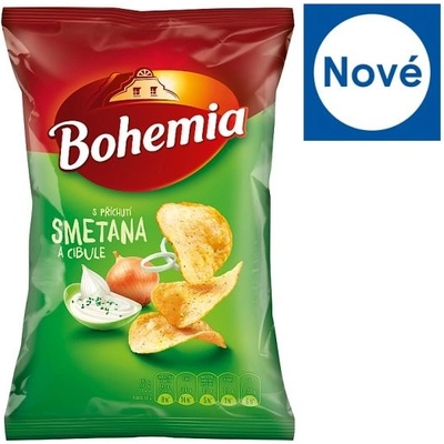 Bohemia Chips s příchutí smetana a cibule 60 g