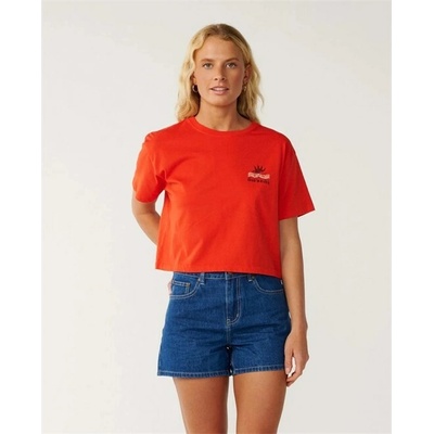 Rip Curl Swell Crop Tee Red