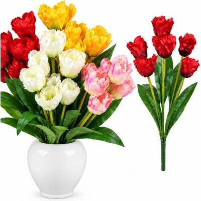 Umelá kytica tulipány červené 45 cm