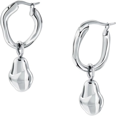 Trussardi Kruhové náušnice 2v1 z ocele T-Design TJAXA16