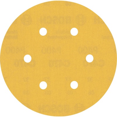 Bosch Brúsny papier EXPERT C470 so 6 otvormi pre excentrické brúsky, 150 mm, zrnitosť 400, 5 ks 2608900821