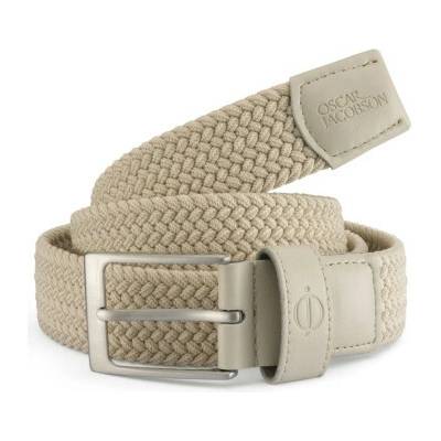 Oscar Jacobson Golfový pásek Mews Braided Béžová Pánské