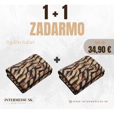 Intermedic SK Celoročný prikrývka Safari 140x200 2ks