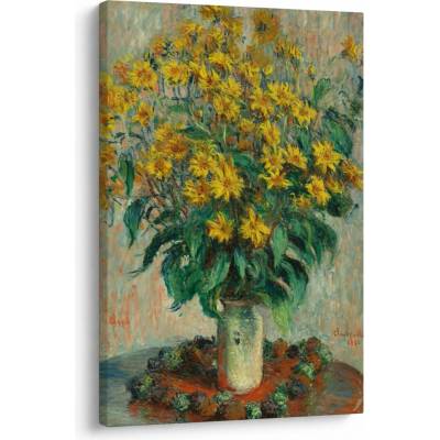 Obraz - Claude Monet, Jerusalem Artichoke Flowers, reprodukcia, jednodielny 60x90 cm