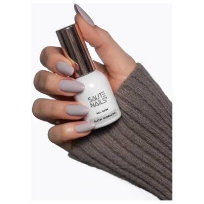 Saute Nails Gél lak S339 Slow Morning pastelová sivá 8 ml