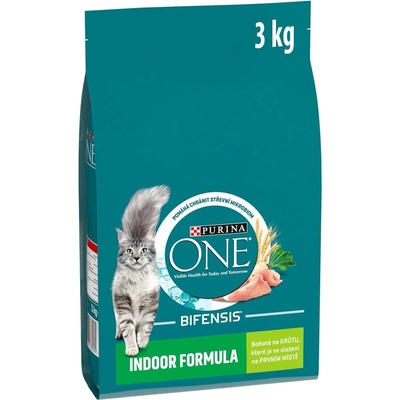 Purina ONE Bifensis Indoor krůta a celozrnné obiloviny 3 kg
