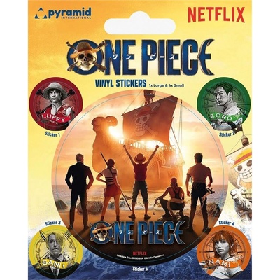 Pyramid International Vinylové samolepky One Piece Live Action Crew