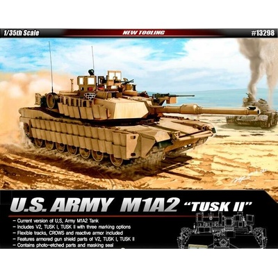 Academy Model Kit tank 13298 U.S. Army M1A2 TUSK II 1:35