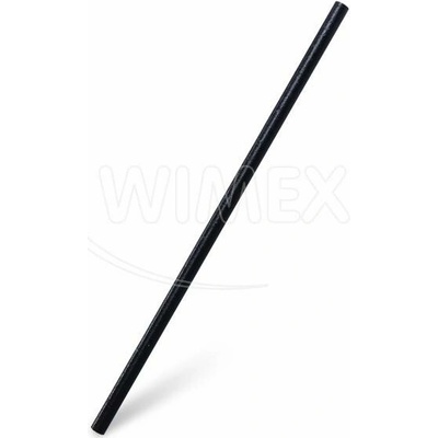 JUMBO Slámka bio-kompozit opakovaně použitelná černá 8 mm x 25 cm 100 ks