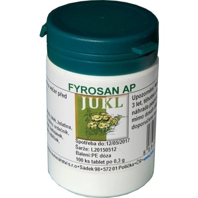 Jukl tabliety FYROSAN AP 100 tabliet