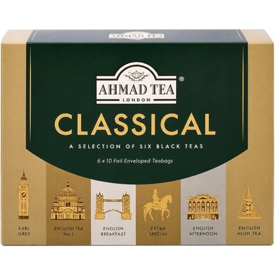 Sada čiernych čajov Ahmad Tea Classical 6x10 ks