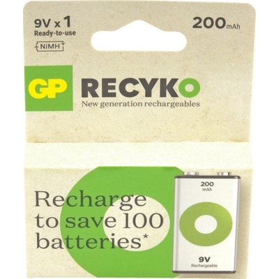 GP ReCyko 9V 200mAh 1ks 1032521021