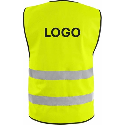 CXS Gustav reflexní vesta s potiskem LOGO záda a prso žlutá