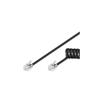 Goobay 50270 telefonní RJ10, 4/4, 2m, černý