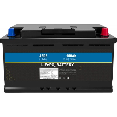 A2D2 LFA2-12V100C10-F15B1 LiFePO4 12,8V 100Ah