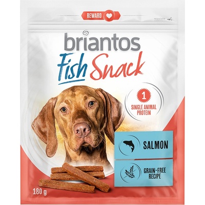 Briantos Fish Snacks tuňák a losos pro psy losos 180 g