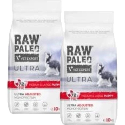 Vetexpert Raw Paleo Ultra Beef Puppy Medium & Large 2 x 10 kg