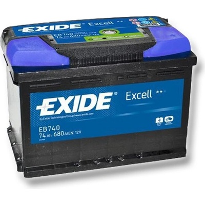 Exide Excell 12V 74Ah 680A EB741