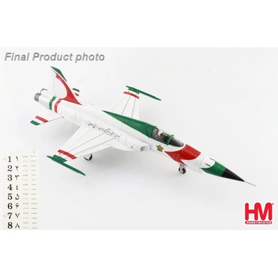 Hobby Master F-5E Tiger II IIAF Golden Crown Iran 1970s w Decal Sheet 1:72