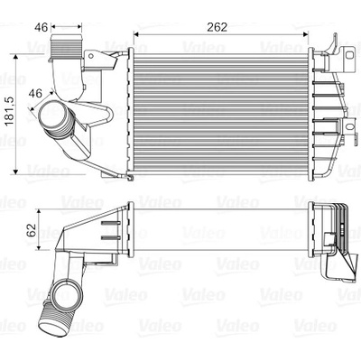 Chladič plniaceho vzduchu VALEO 818556