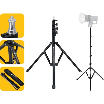 LENSBOT ULS-39 - ultra lehký stativ pro světla a jiné příslušenství s 1/4" závitem Univerzální stativ s 1/4" závitem, výška 182 cm – Hledejceny.cz